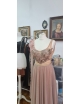 Rochie Lunga Bej Auriu